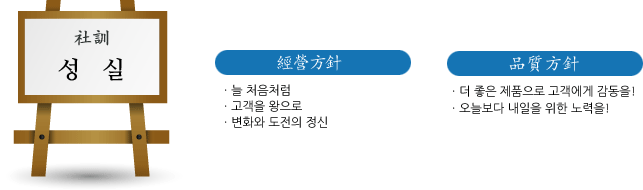 사훈 및 방침